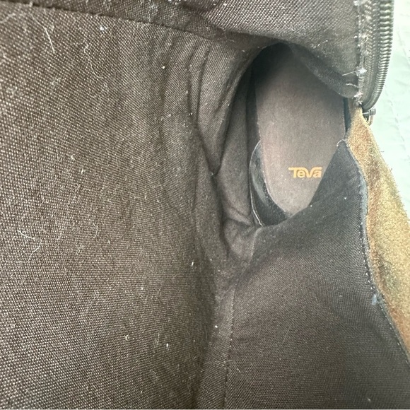 Teva De La Vina Dos Tall Bison Waterproof Leather Brown Over the Knee Boots SZ 9 - Picture 13 of 15